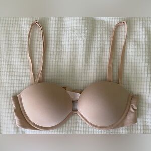 RARE Victoria’s Secret PINK Wear Everywhere Multi-Way Push-Up Bra in Nude